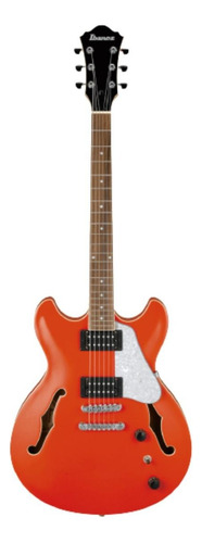 Guitarra elétrica Ibanez AS Artcore AS63 semi hollow de  sapele twilight orange com diapasão de nogueira