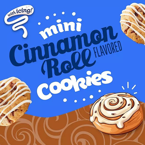 Pillsbury Soft Baked Mini Cinnamon Roll Cookies 1.5 Oz 28pk