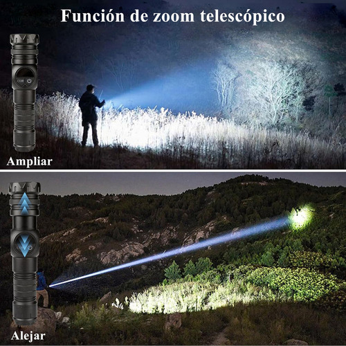 Yy Linterna Táctica Super Brillo Led Linterna De Camping Cob