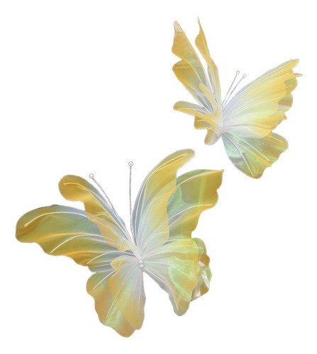 Decoración De Mariposas Artificiales, Decoración Amarillo