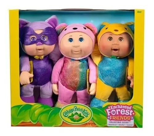 Cabbage Patch Kids Cuties Enchanted Forest 3pz Lila