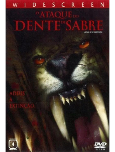 Dvd Ataque Do Dente De Sabre - Original Novo Lacrado