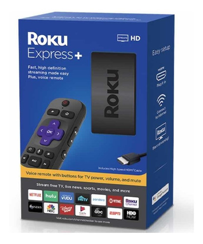 Roku Express+ Plus Smart Tv Hdmi Tv Netflix Youtube