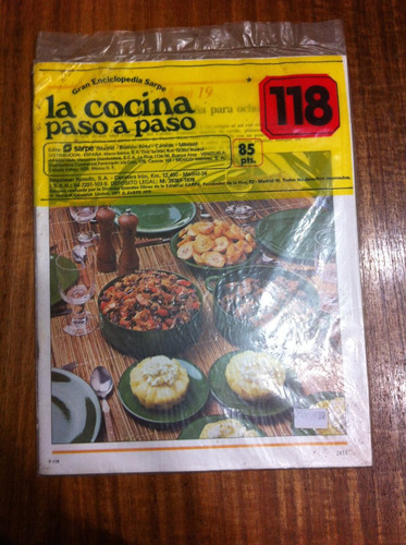 Enciclopedia Sarpe La Cocina Paso A Paso Fasciculo Nº 118