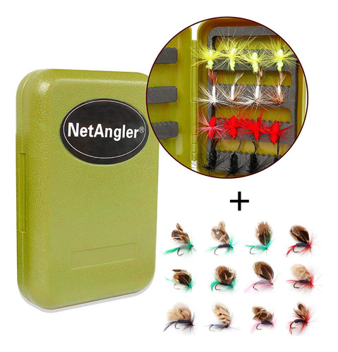 Kit De Caña De Pescar Mosca Y Carrete Principiantes, 4...