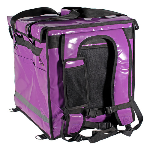 Mochila Térmica Reparto Pizza Uber Eats Morado 41x41x45 Cm