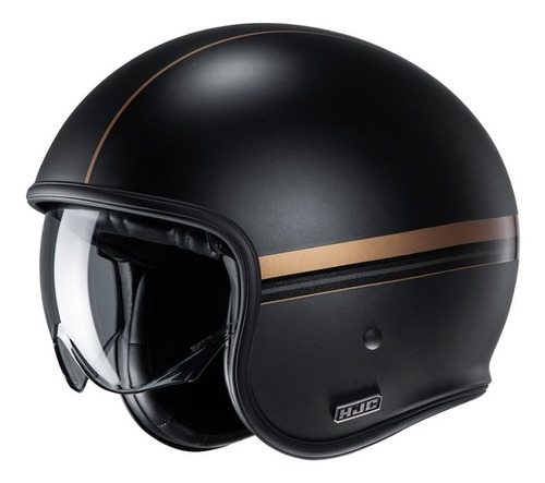 Casco Hjc Abierto Fibra De Vidrio V30 Equinox Mate