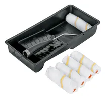 Comprar Kit Para Pintor 5 Rodillos De 4  + Bandeja Y Maneral Truper