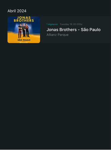 Ingresso Jonas Brothers