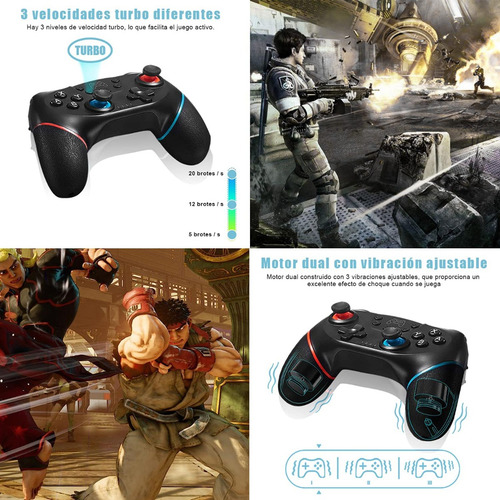 Control Switch Gamepad Inalámbrico Joystick Bluetooth Mando