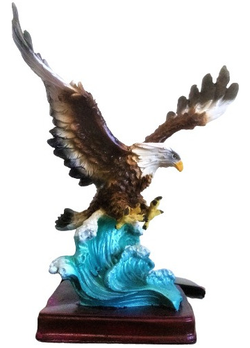 Águila De Ola. Adorno. Escultura De Resina.