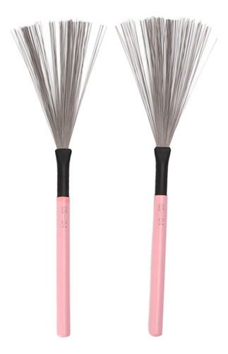Cepillo Para Tambor, Alambre De Acero, Arce, Mango De Madera