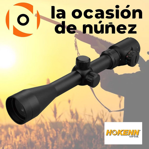 Mira Telescopica Hokenn Irg 4x40 Reticulo Iluminado + Montaj