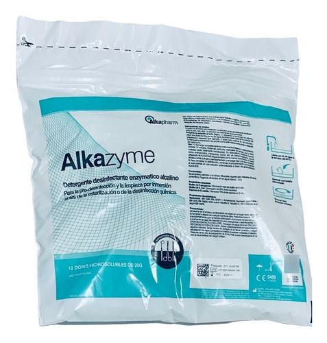 Detergente Enzimatico Desinfectante Alkazyme 12 Sobres 20 Gr