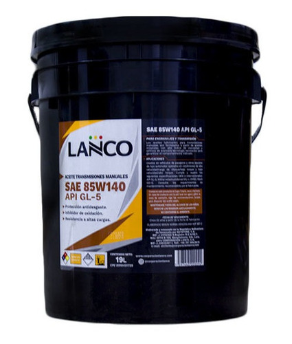 Aceite Engran Lanco Sae 85w140gl5 Paila