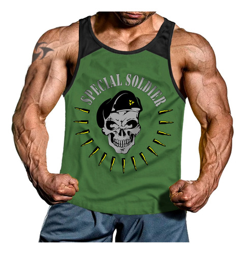 Musculosa Fitness Training Gym Special Soldier Genetic