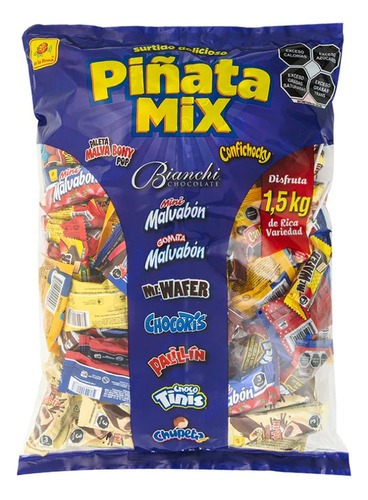 Piñata Mix De La Rosa Surtido De Chocolates 1.5kg