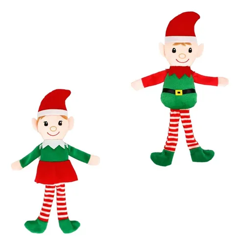 comprar Set De 10 Duendes Elfos Navideños Para Personalizar 37 Cms
