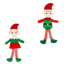 Comprar Set De 6 Duendes Elfos Navideños Para Personalizar 37 Cms
