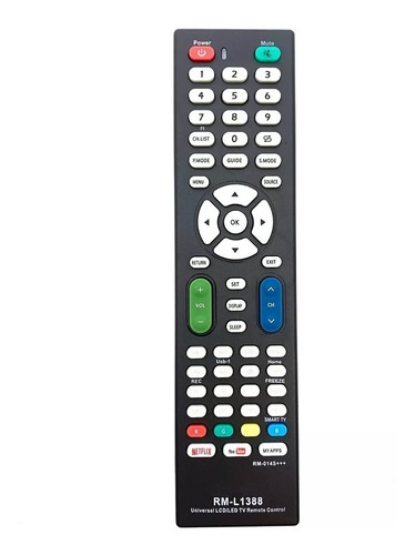 Imagen 1 de 10 de Control Remoto Para Tv Smart Panavox Samsung Sony LG Univers