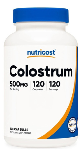 Colostrum Nutricost Supplement X 120 Capsulas