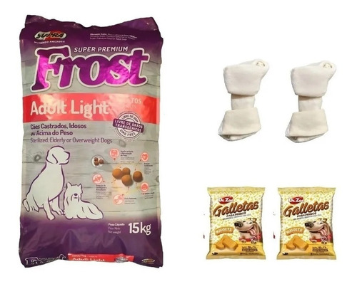 Frost Light 15k+cuerda +4 Snacks+3 Huesos Lonja+envio Gratis