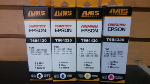 Botella Tinta Ams Compatible Epson L200 Precio Por Unidad