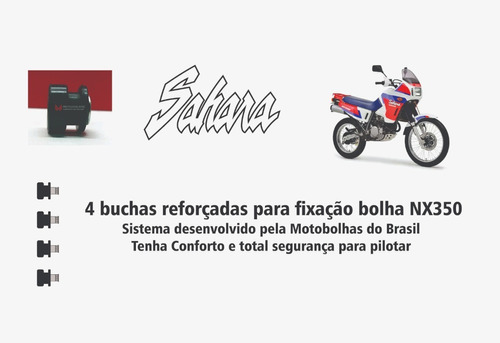 Bucha Reforçada Para Fixar Bolha Honda Nx350-sahara C/04