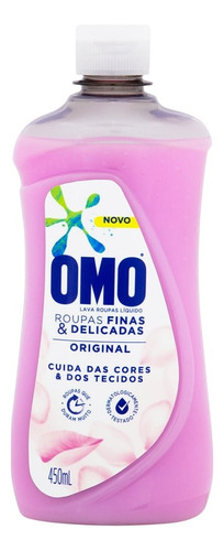 Sabão Líquido Omo Lava Roupa Delicadas Original 450ml Embala