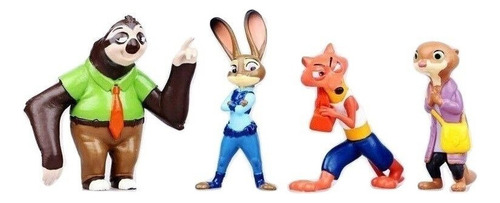 12pcs Zootopia Zootropolis Figura Modelo Juguete Regalo 8cm