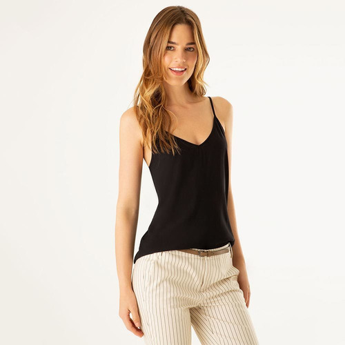 Blusa Gef Mujer Linell Negro 7188