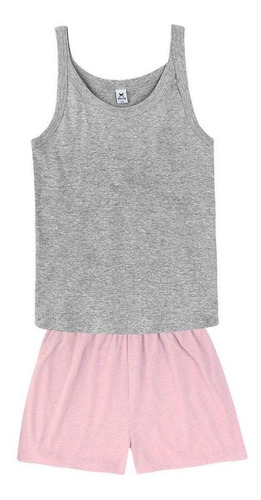 Pijama Curto Feminino Em Malha Hering