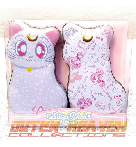 Sailor Moon - Chibi Moon & Diana Tin Set (están Vacías!)