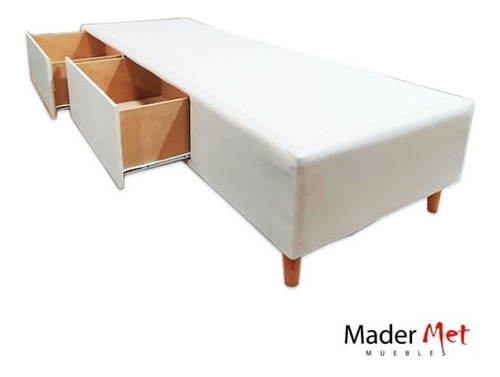 Base Sommier 70x190 Box Cama 1 Plaza 2 Cajones Entrega S/c*