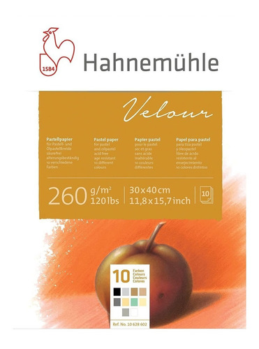 Hahnemühle Papel De Pastel Velour 30x40 260g 10h Colores