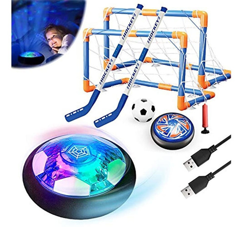 Binggle 3 In1 Hover Soccer Hockey Balls Para Niños, Juego D