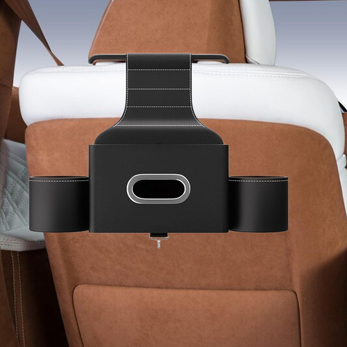 Contenedor De Almacenamiento Para Respaldo De Asiento, Negro