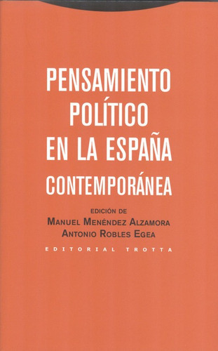 Libro Pensamiento Politico En La España Contemporanea