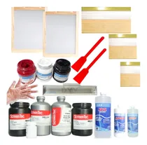 Comprar Kit Básico De Serigrafia Con Tintas De Serigrafia Textil 