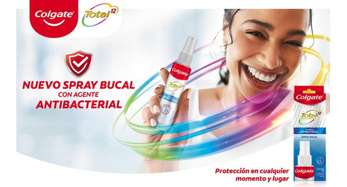 Imagen 9 de 9 de Spray Bucal Colgate Total 12 Con Agente Antibacterial - 60ml