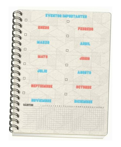 Scribe, Inblack, Cuaderno Francés Con Espiral Doble De