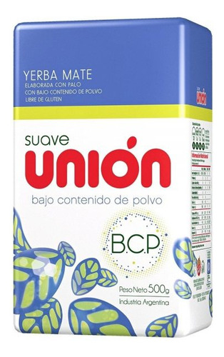 Yerba Mate Unión Bcp X 500 Grs