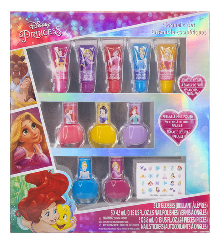 Set De Maquillaje Cosmético Townley Girl Disney Princess, 11