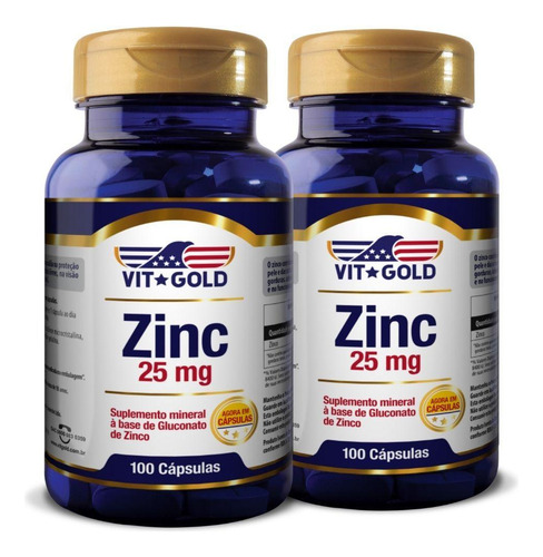 Suplemento En Cápsulas Vitgold Zinco De 100 Un