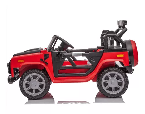 Carro Elétrico Infantil Jipe Power Vermelho 12V com 2 Lugares e