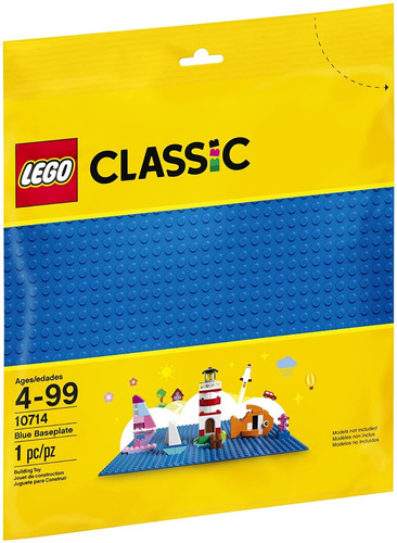 Lego Classic Blue Baseplate 10714 Kit De Construcción 1 Pza