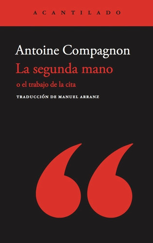 Segunda Mano,la - Compagnon, Antoine