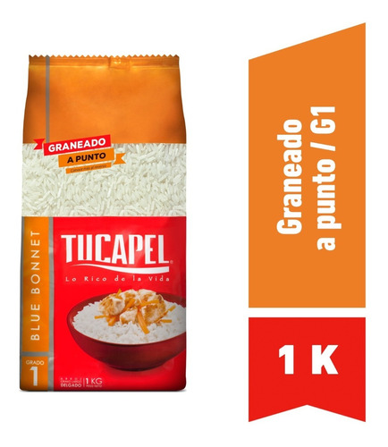 Arroz Blue Bonnet G1 Tucapel 1kg