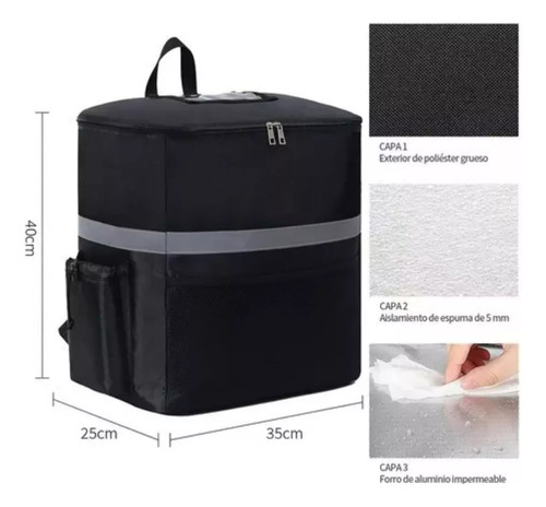 Mochila Termica Multifuncional Delivery Repartidor Uber Tipo