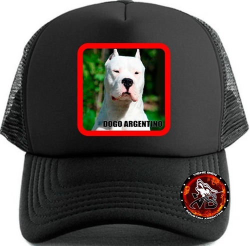 Gorra Dogo Argentino Animales Trucker (gorrasvienebien)